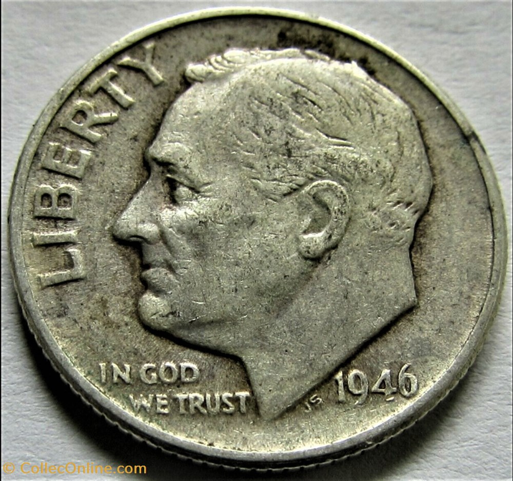 1946 Dime (ex.2) monnaies monde etats unis 1946 dime ex 2