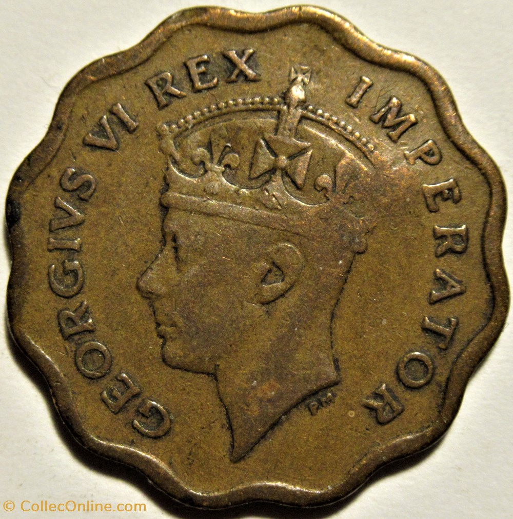 George VI - Half Piastre 1942 - Cyprus 2 monnaies monde chypre george vi half piastre 1942 cyprus