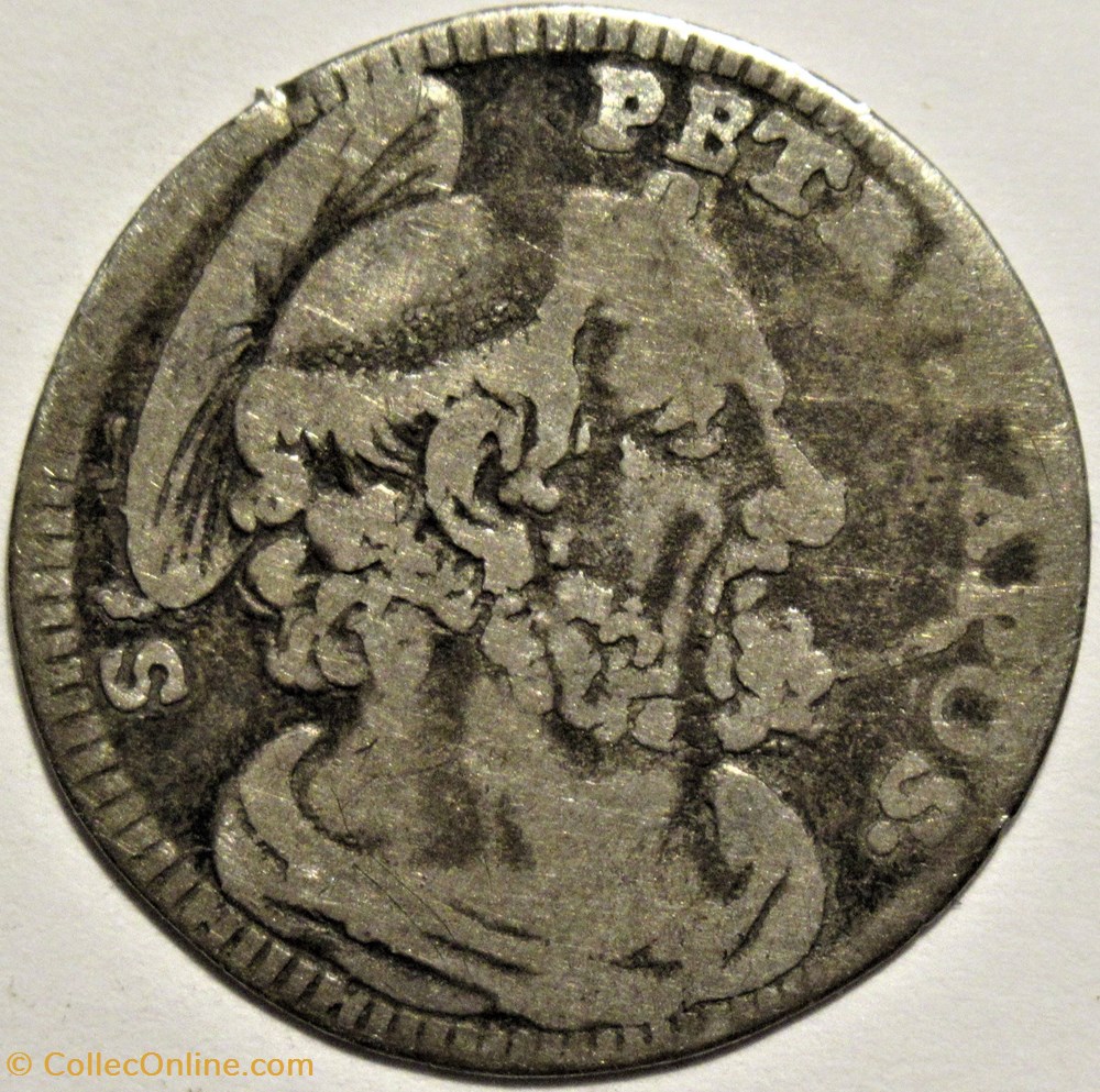 Benedict XIV, Pope - 1 Grosso 1744 St. Peter - Roma, Papal States monnaies europe medievale etats pontificaux benedict xiv pope 1 grosso 1744 st peter roma papal states