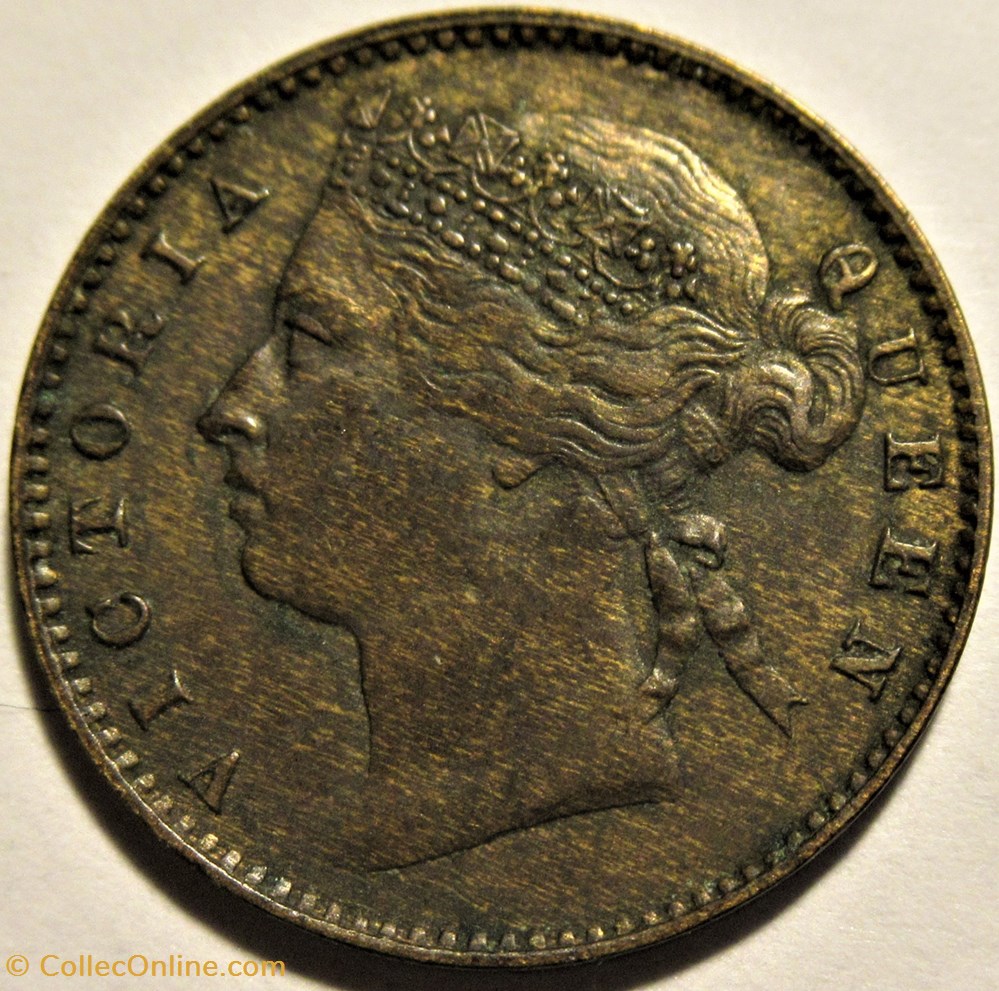 monnaies monde maurice victoria one cent 1883 mauritius island
