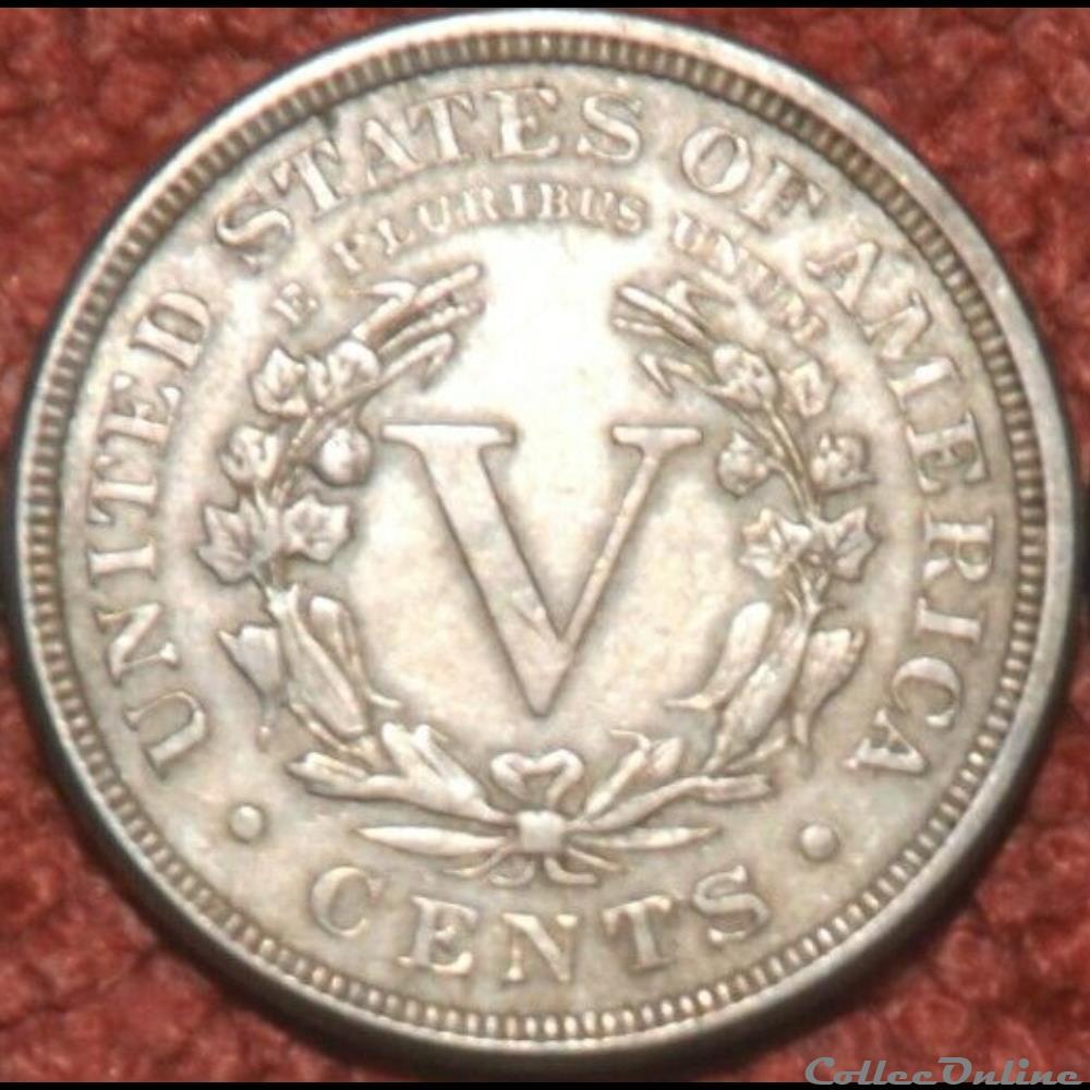 1897 5 Cents monnaie monde etat uni 1897 5 cents