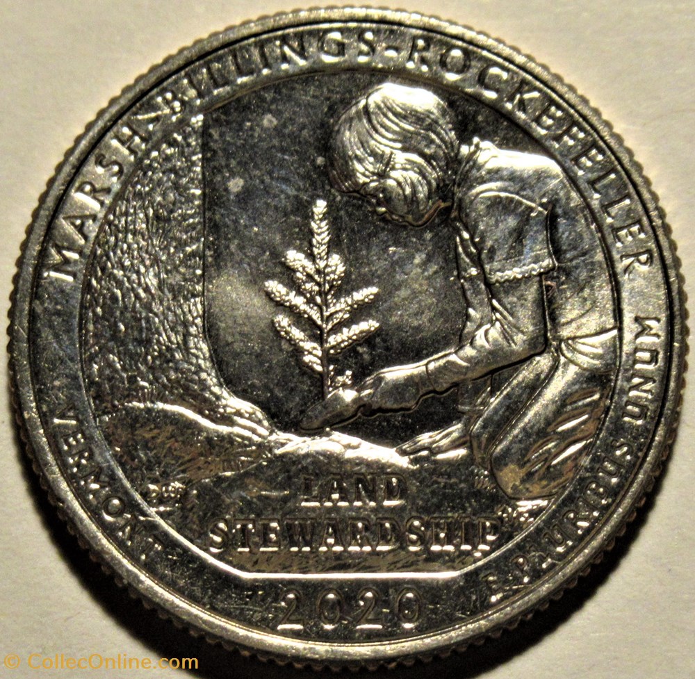 National Historical Park - 2020 S Quarter Dollar - Vermont State 4 monnaies monde etats unis national historical park 2020 s quarter dollar vermont state