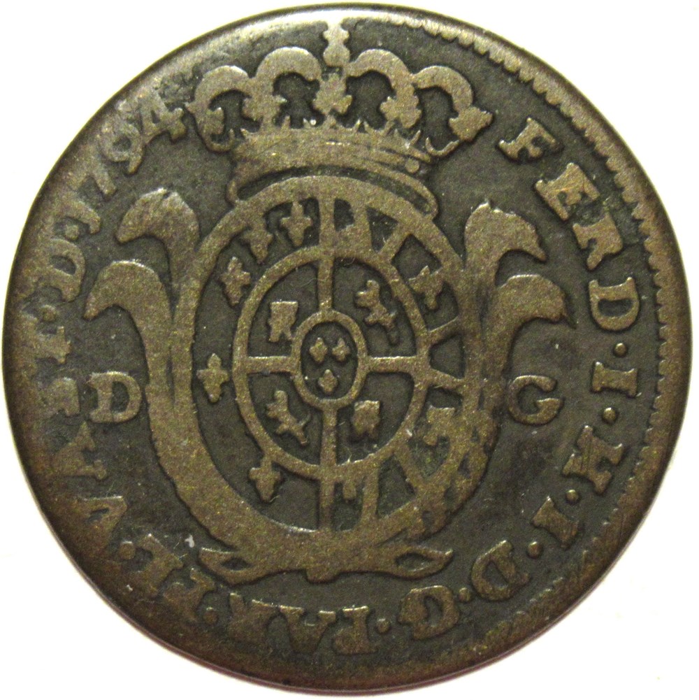 1794 Duché de Parme, 20 Soldi - Ferdinando I monnaies monde italie 1794 duche de parme 20 soldi ferdinando i