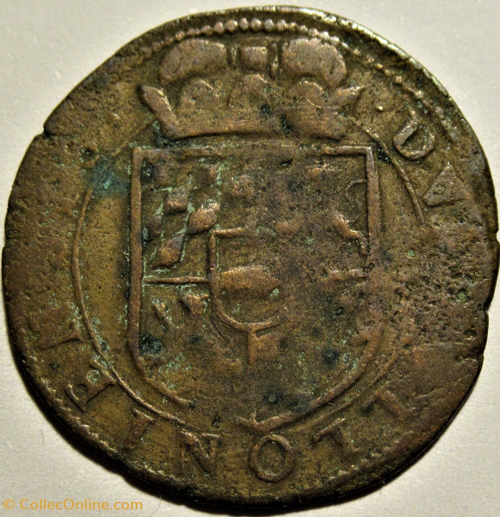 c.1630' Ferdinand of Bavaria, 1 Liard - Principality of Liege 3 monnaies europe medievale saint empire romain germanique c 1630 ferdinand of bavaria 1 liard principality of liege