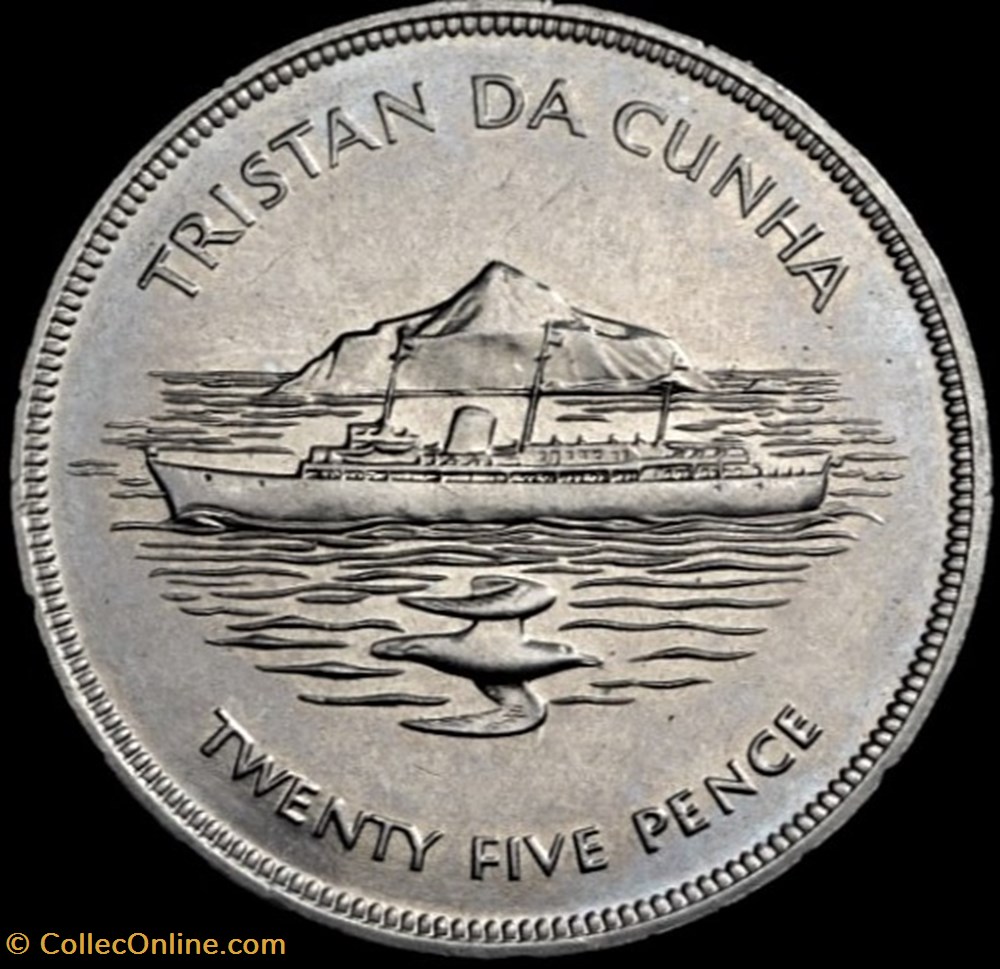 Tristan Da Cunha - 25 Pence 1977 - Silver Jubilee monnaies monde de guernesey tristan da cunha 25 pence 1977 silver jubilee