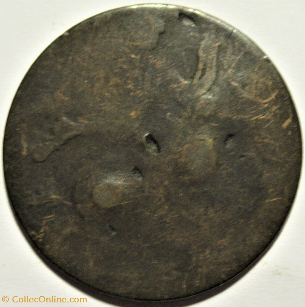 1777 George III (II) - Evasion, No regal Half Penny - BRUTUS SEXTUS 2 monnaies europe medievale royaume d angleterre 1777 george iii ii evasion no regal half penny brutus sextus