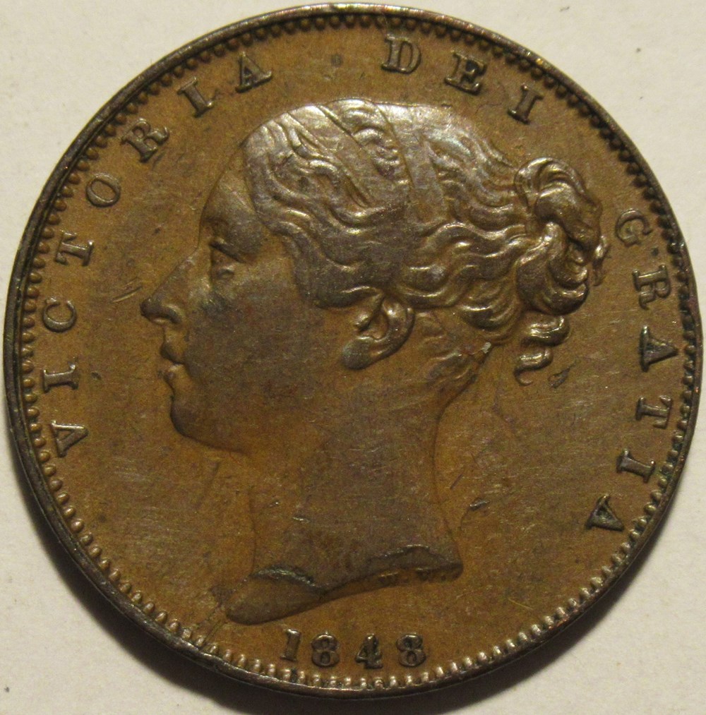 Victoria - One Farthing 1848 - Kingdom of Great Britain monnaies monde royaume uni victoria one farthing 1848 kingdom of great britain