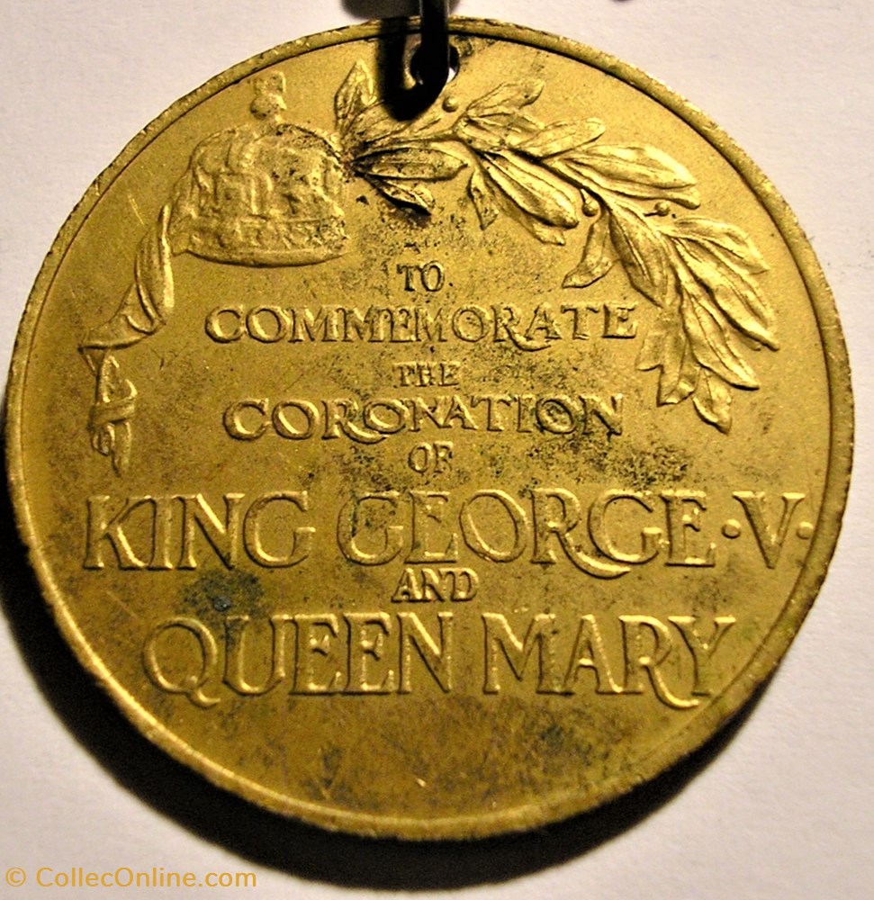 monnaie jeton mereaux george v mary 1911 coronation gilt medal uk