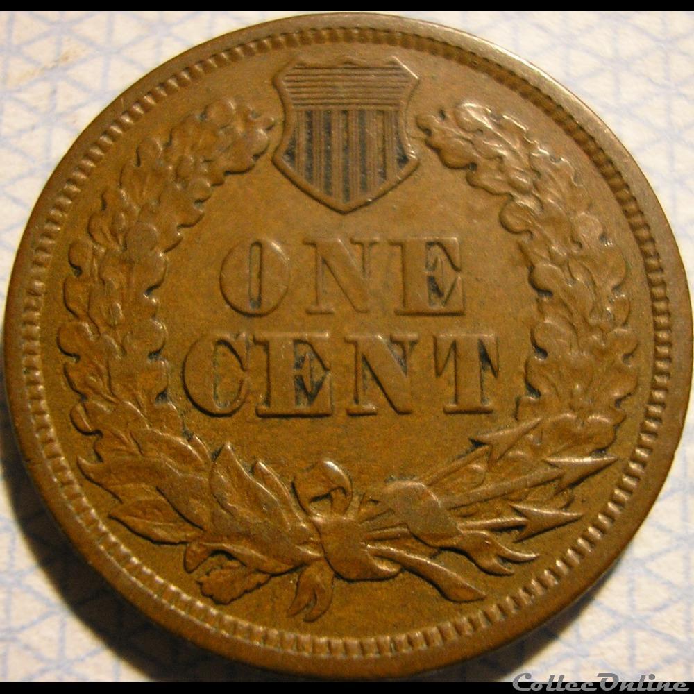 1864 One Cent (ex.2) 2 monnaie monde etat uni 1864 one cent ex 2
