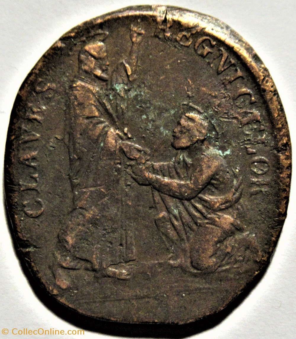 Papa Pio IX - Claves Regni Caelor - Vaticano c.1870 medailles etat de cite du papa pio ix claves regni caelor vaticano c 1870