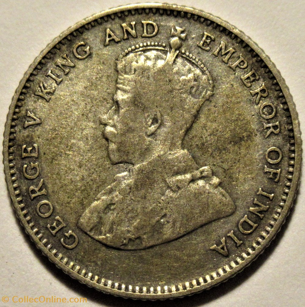 George V - 10 Cents 1926 - Straits Settlements 2 monnaies monde malaisie george v 10 cents 1926 straits settlements