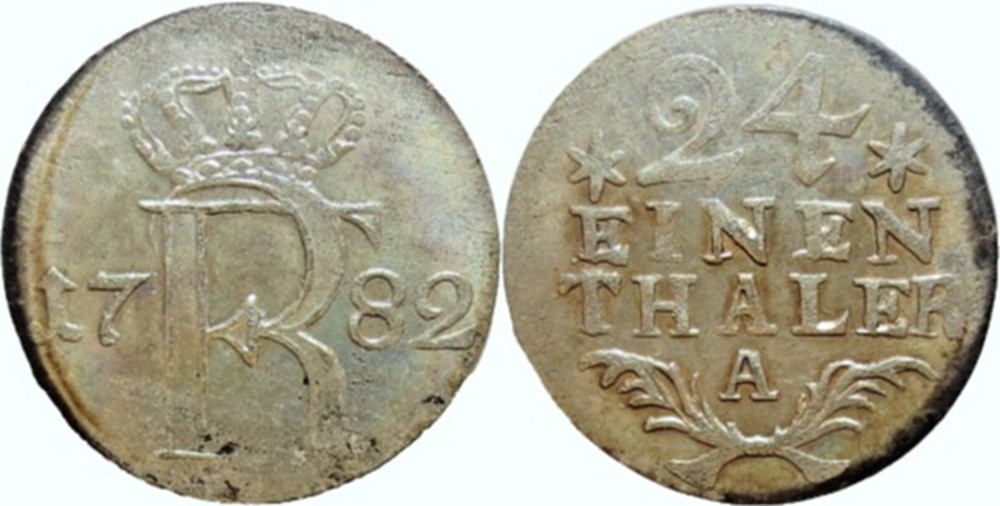 monnaies europe medievale saint empire romain germanique friedrich ii 1 24 thaler 1782 berlin kingdom of prussia
