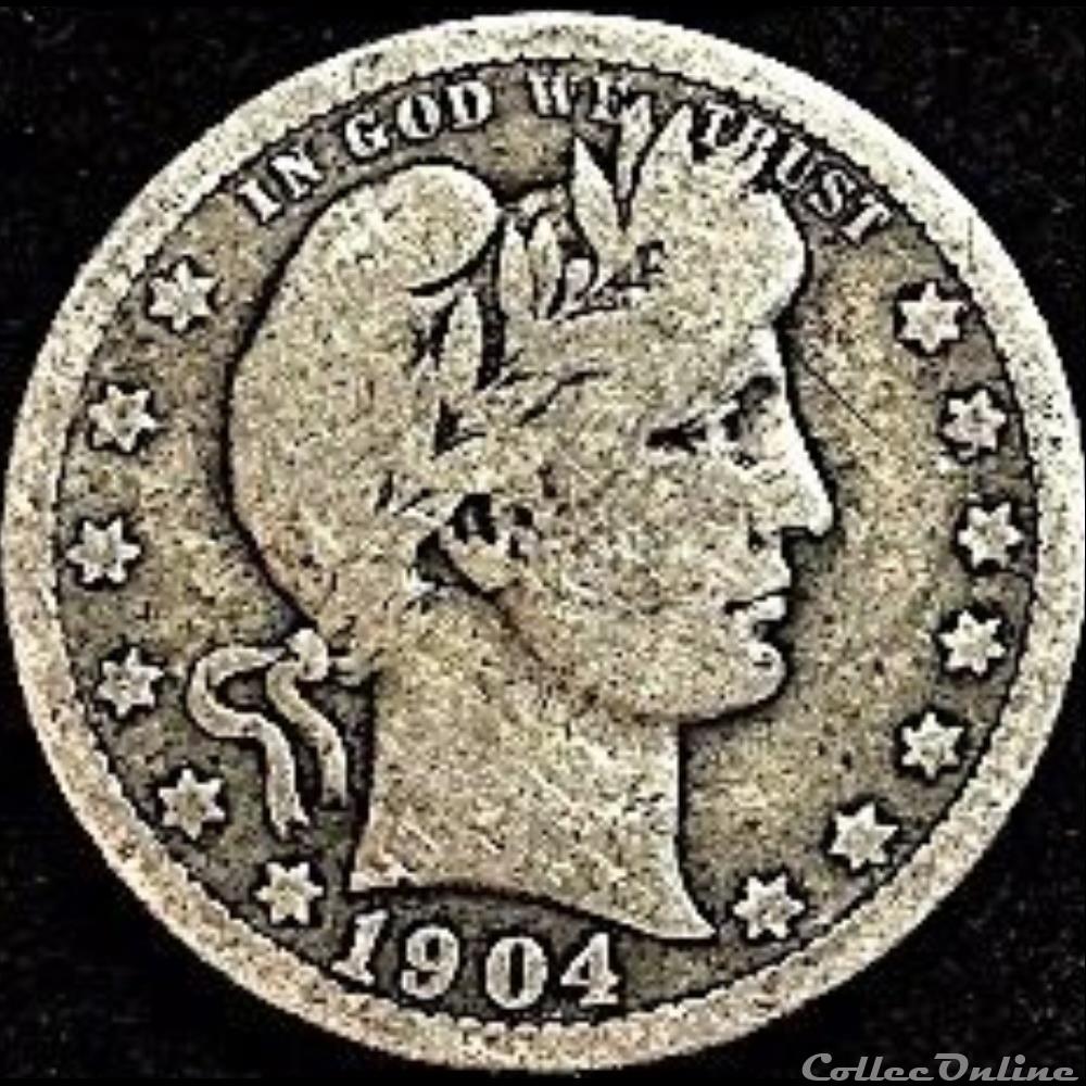 1904 Quarter Dollar (ex.2) monnaie monde etat uni 1904 quarter dollar ex 2