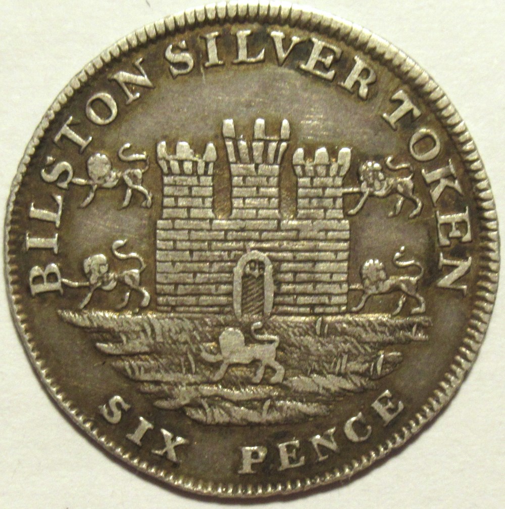1811 Sixpence Token Rushbury & Woolley - Bilston, Staffordshire, England monnaies monde royaume uni 1811 sixpence token rushbury woolley bilston staffordshire england