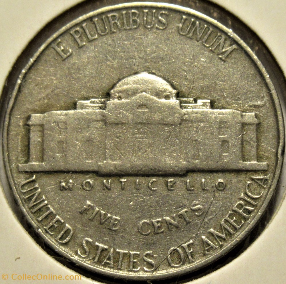 1953 Five Cents Jefferson, Philadelphia (1st Portrait) 3 monnaies monde etats unis 1953 five cents jefferson philadelphia 1st portrait