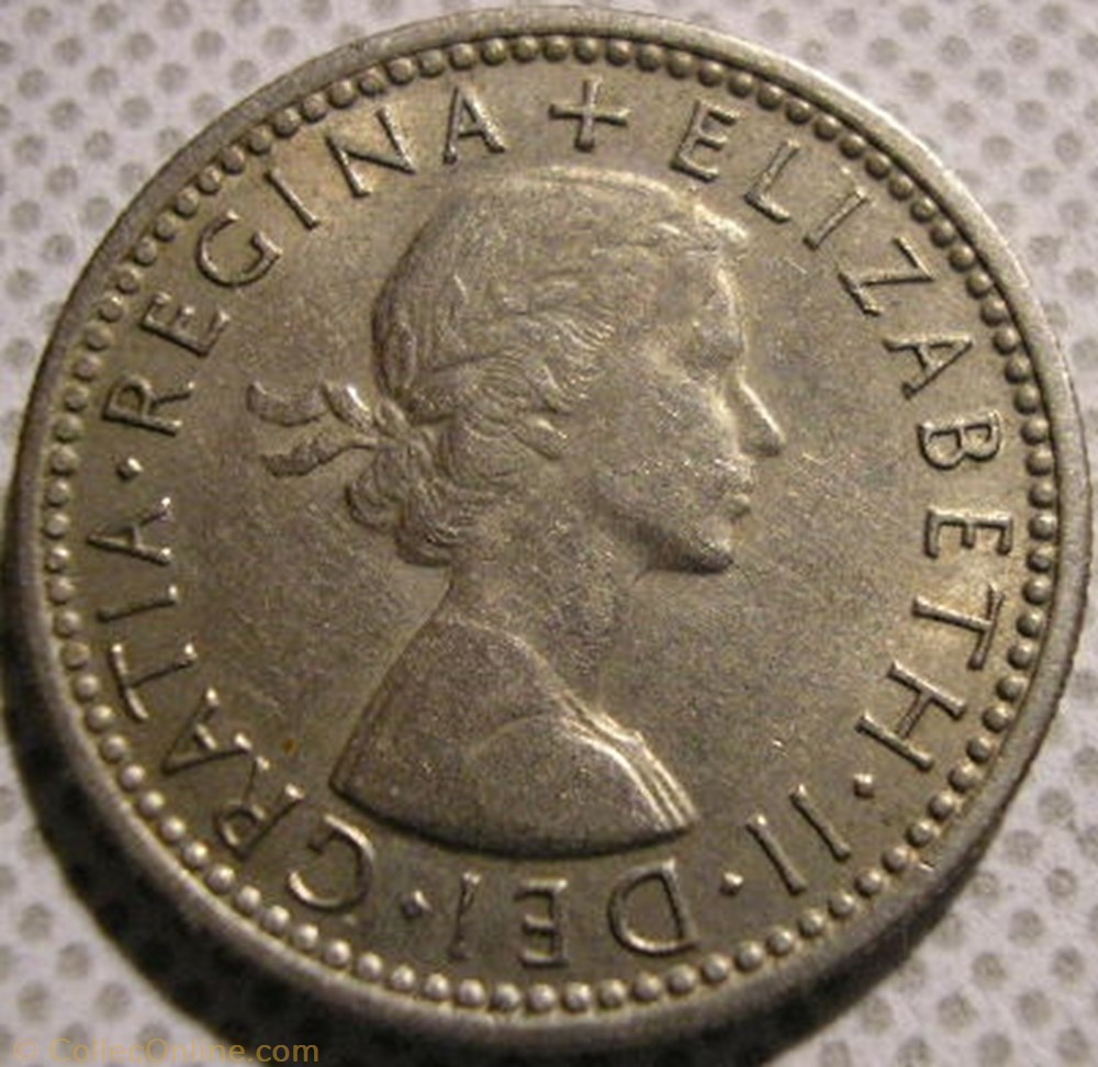 Elizabeth II - 6 Pence 1963 - UK monnaie monde royaume uni elizabeth ii 6 pence 1963 uk
