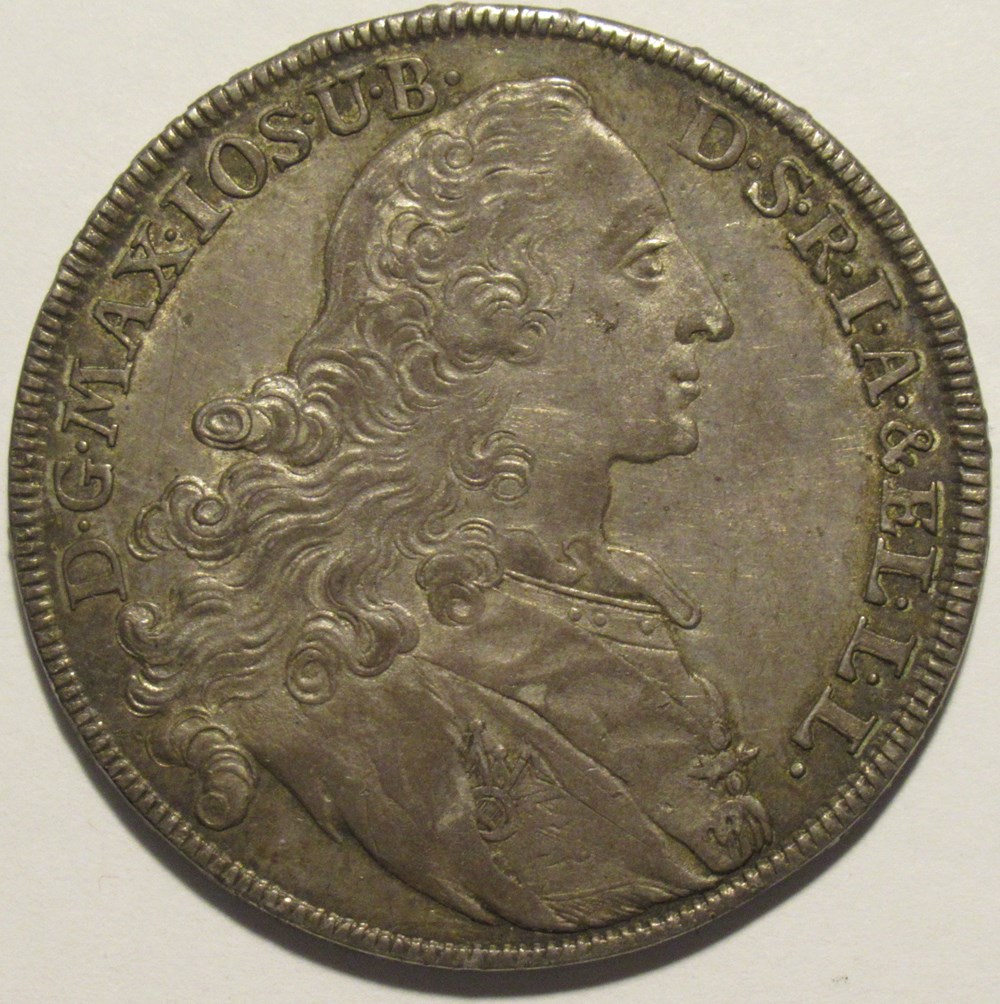 monnaies europe medievale saint empire romain germanique maximilian iii joseph madonnentaler 1770 electorate of bavaria
