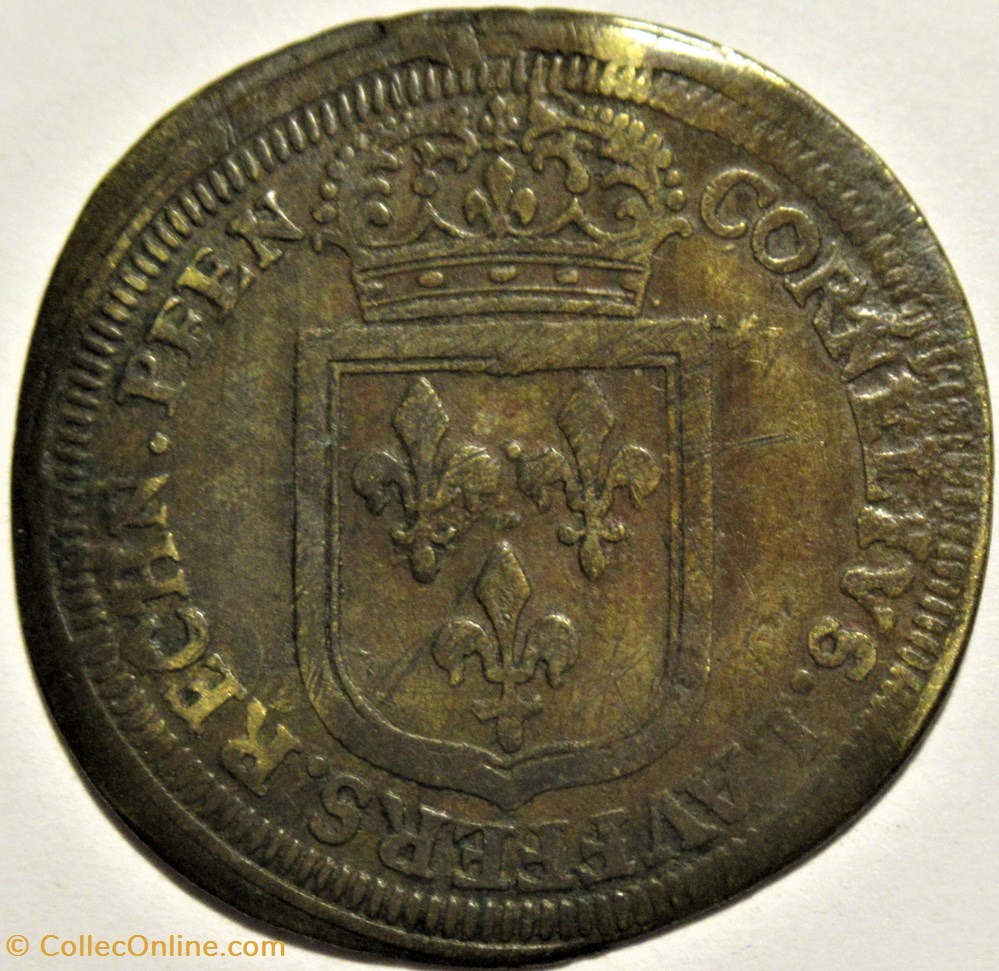 Louis XIV - ca. 1710 - Counter Token , Rechenpfennig C. Lauffers 3 monnaies jetons mereaux louis xiv ca 1710 counter token rechenpfennig c lauffers