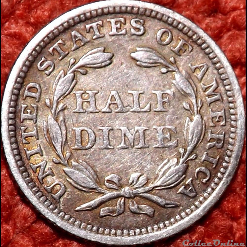 ←1853→ Half Dime monnaies monde etats unis 1853 half dime