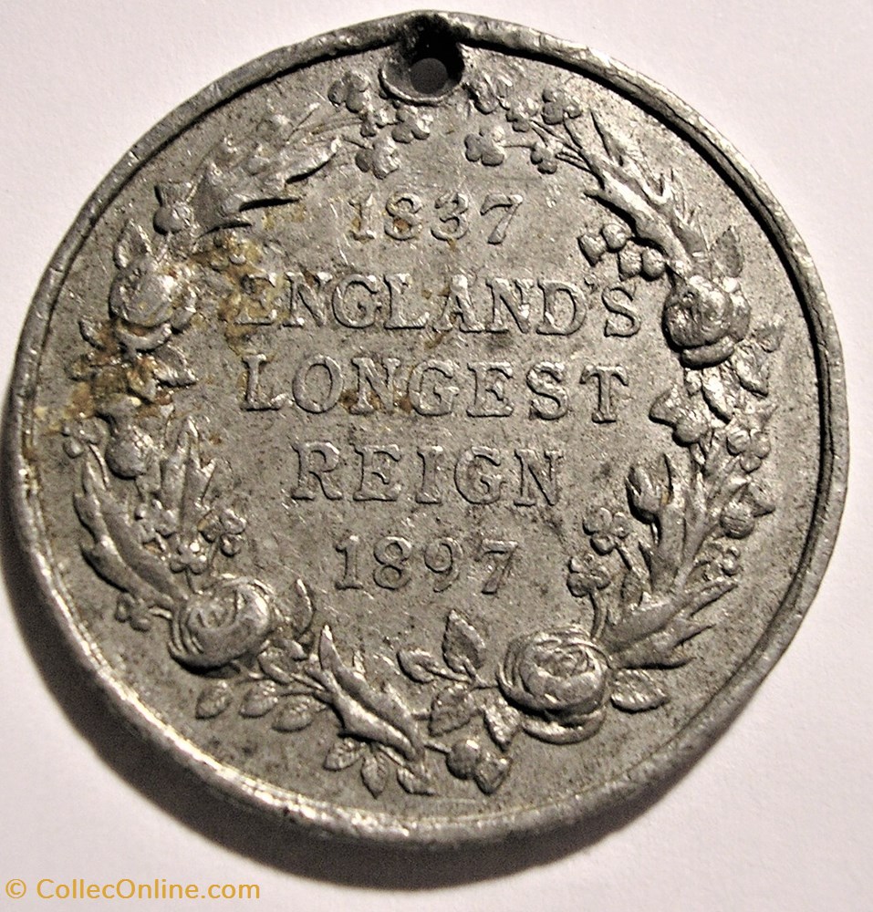 monnaie jeton mereaux victoria 1897 diamond jubilee medal longest reign gb