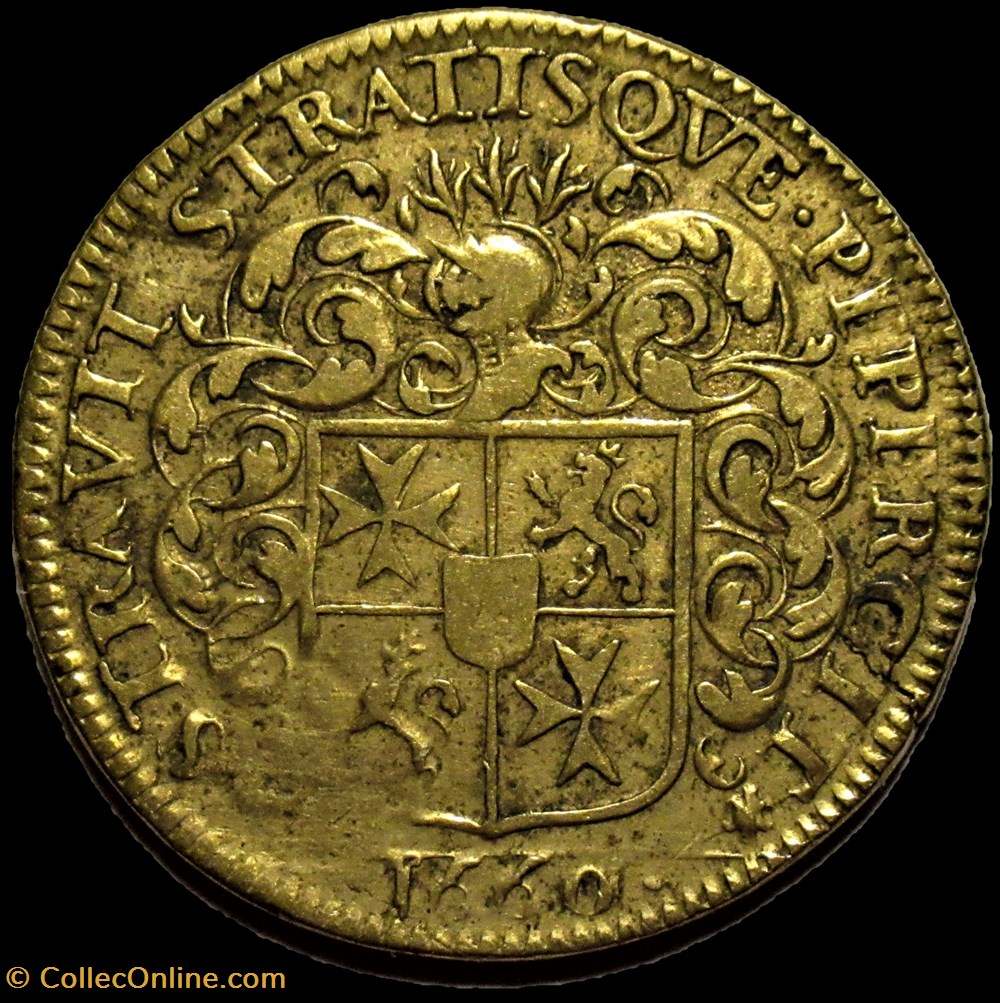 Ville de Dijon - Jeton 1660 - Hugues de La Croix monnaies paranumismatique jetons poids ville de dijon jeton 1660 hugues de la croix
