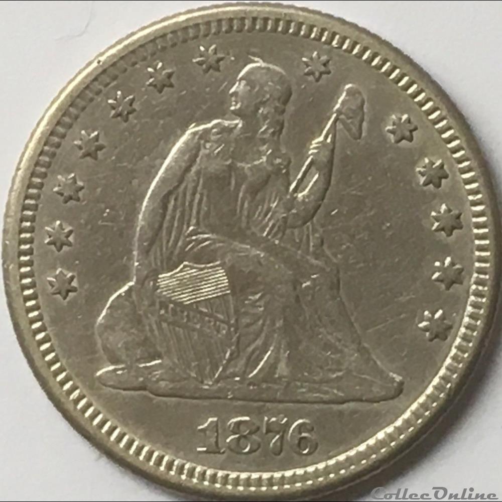 monnaie monde etat uni 1876 quarter dollar 25 cents