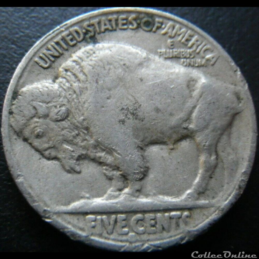 1916 San Francisco 5 Cents - Error Die Clash 2 monnaie monde etat uni 1916 san francisco 5 cents error die clash