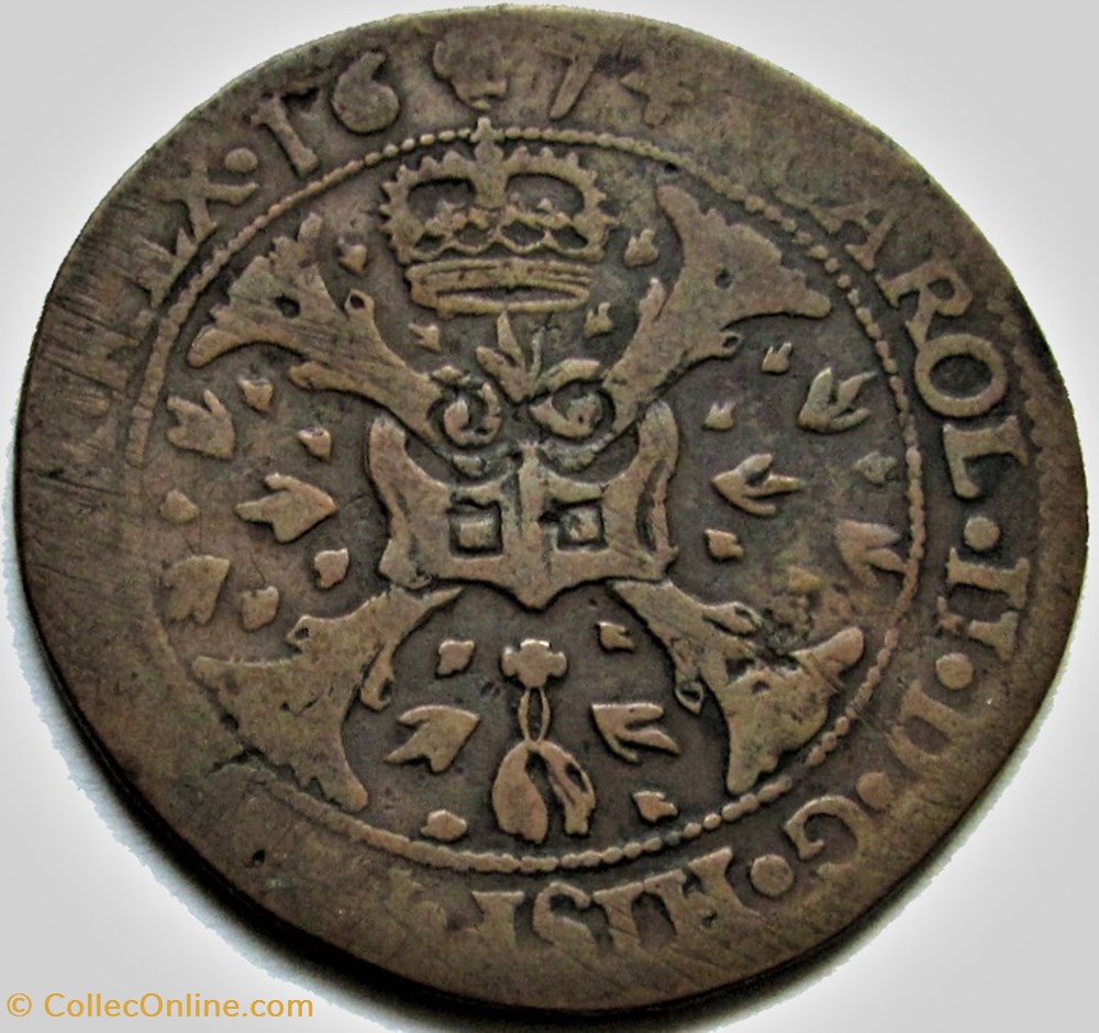 1654 Token of Brabant, Spanish Netherlands - Philip IV of Spain 2 monnaies europe medievale pays bas espagnols 1654 token of brabant spanish netherlands philip iv of spain
