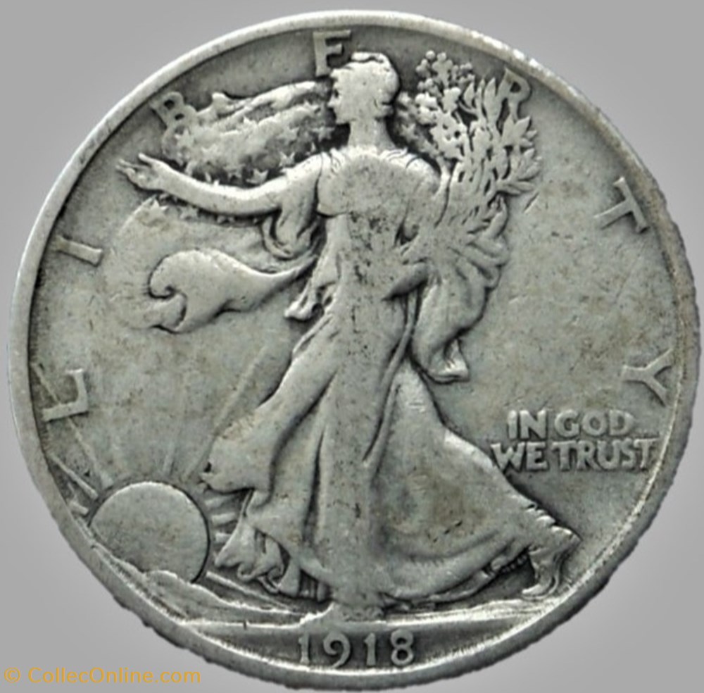 1918 San Francisco Half $ monnaies monde etats unis 1918 san francisco half