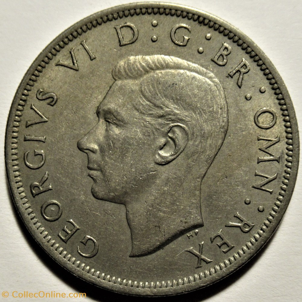 George VI - Half Crown 1949 - Great Britain 2 monnaies monde royaume uni george vi half crown 1949 great britain