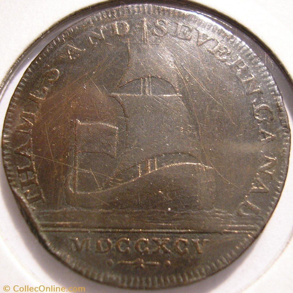 1795 HalfPenny - Brimscombe Port, Gloucestershire monnaies monde royaume uni 1795 halfpenny brimscombe port gloucestershire