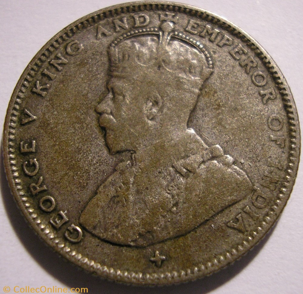 George V - 20 Cents 1919 - Straits Settlements monnaie monde malaisie george v 20 cents 1919 straits settlements
