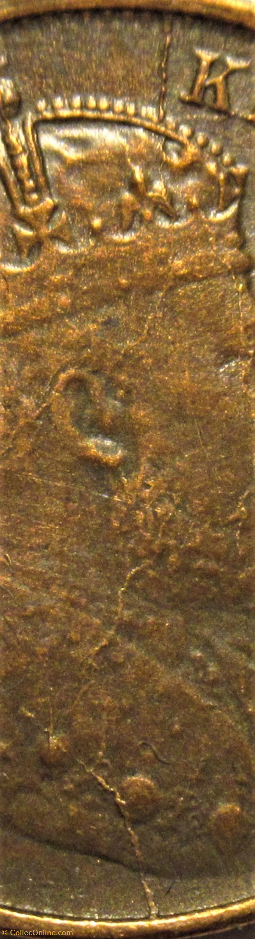 Edward VII - Half Cent 1908 - Ceylon - Error 4 monnaies monde sri lanka edward vii half cent 1908 ceylon error