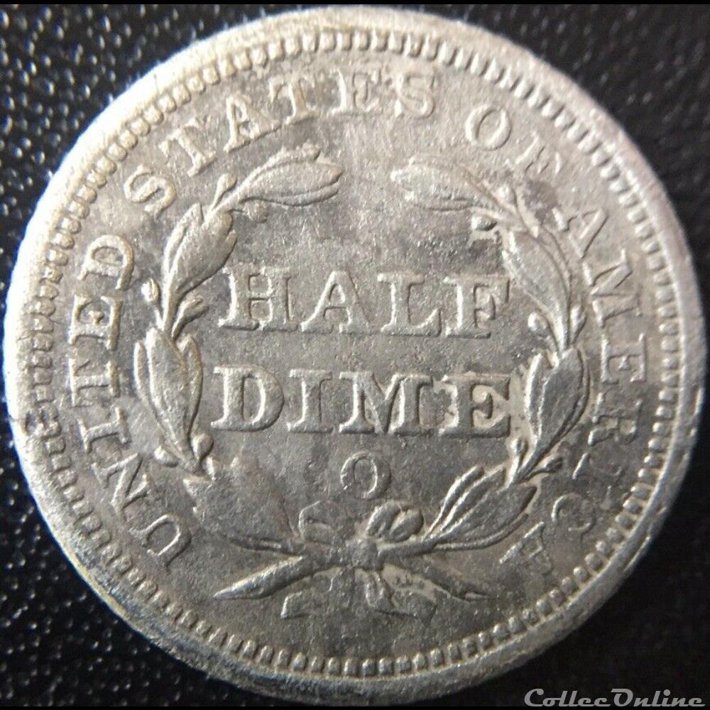 1851 O Half Dime monnaies monde etats unis 1851 o half dime