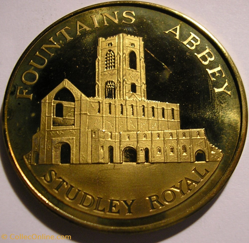 The National Trust Token - Fountains Abbey 2 monnaie jeton mereaux the national trust token fountains abbey