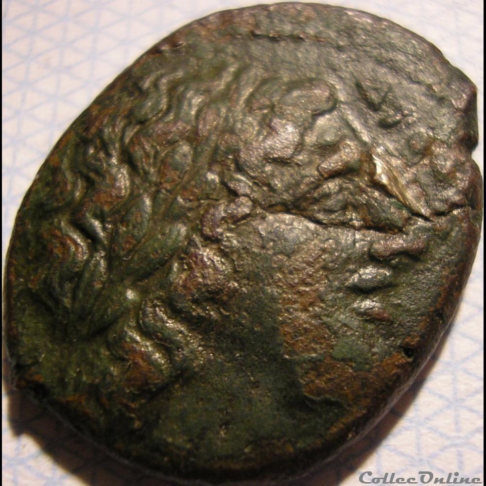 Syracuse, Sicily - Hiketas II - Litra BC. 287-278 4 monnaie antique grecque syracuse sicily hiketas ii litra bc 287 278