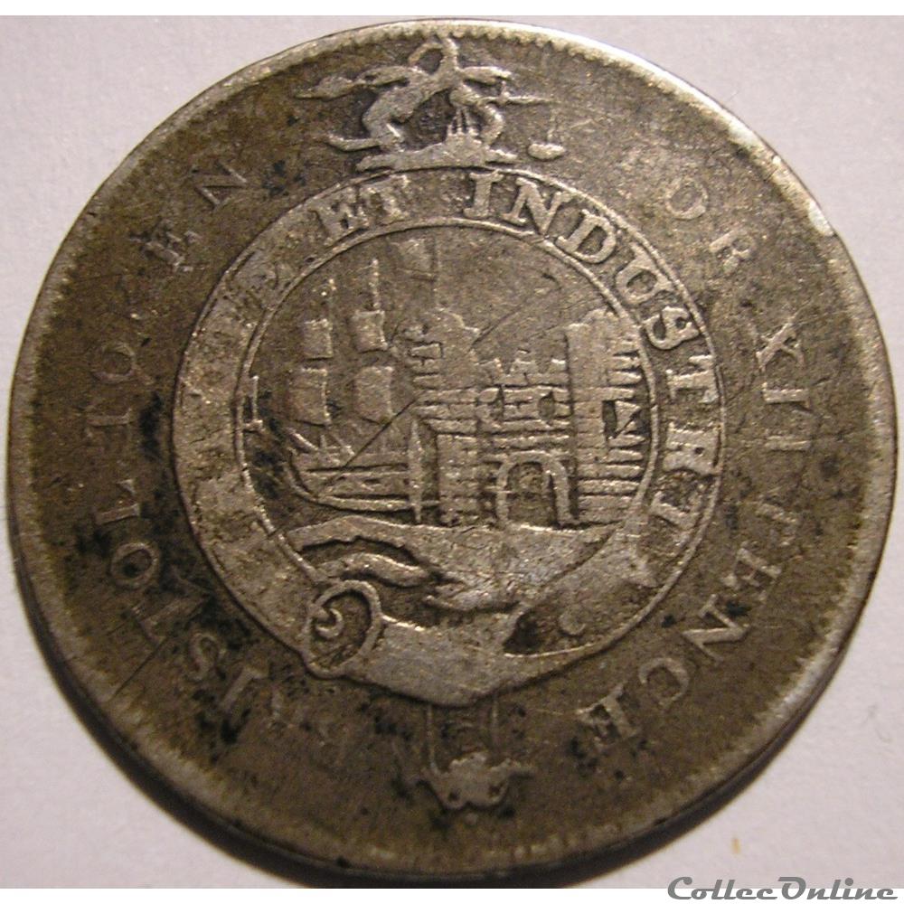 1811 Shilling to Facilitate Trade - Somersetshire, Bristol 3 monnaies monde royaume uni 1811 shilling to facilitate trade somersetshire bristol