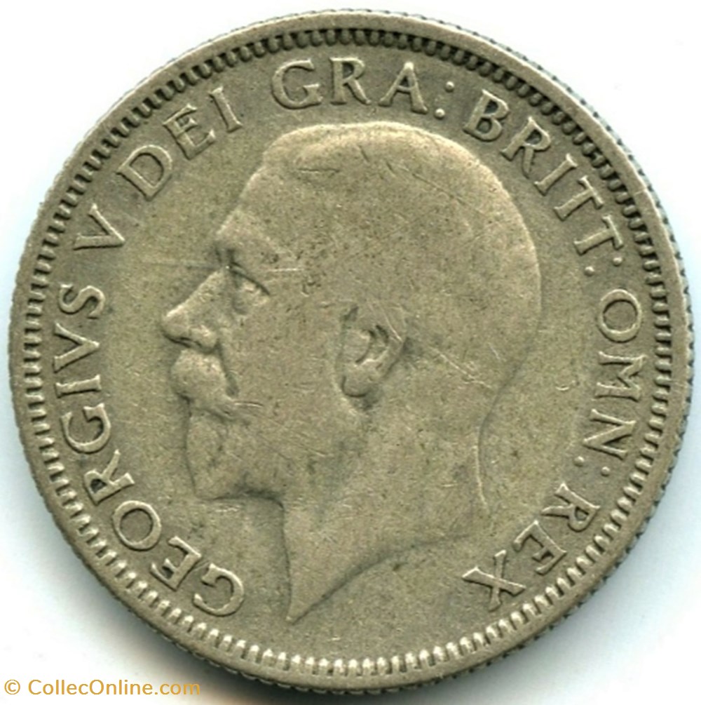 George V - One Shilling 1933 - Great Britain 2 monnaies monde royaume uni george v one shilling 1933 great britain