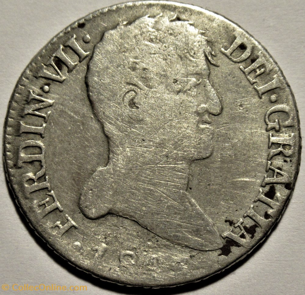 1813 Madrid 2 Reales - Fernando VII de España monnaies monde espagne 1813 madrid 2 reales fernando vii de espana