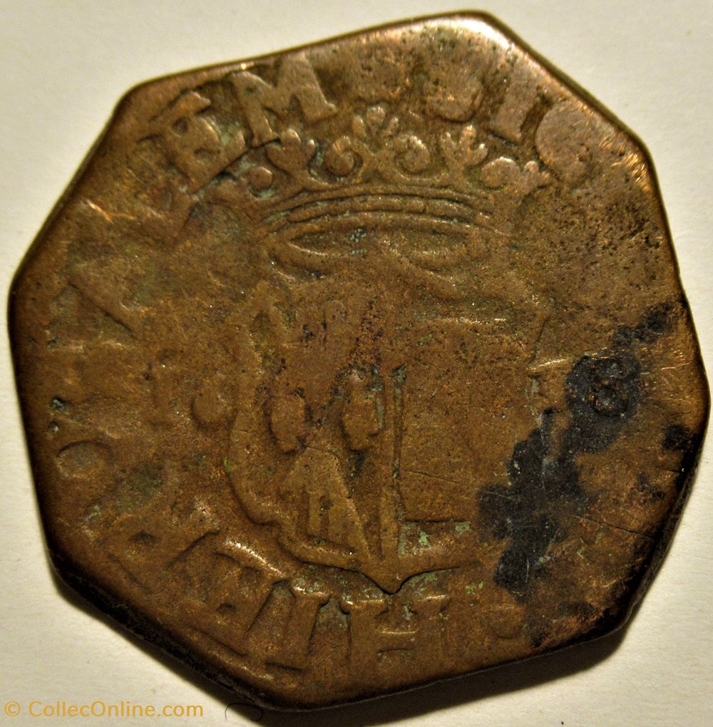 1638 over 1637 Royaume de Naples, 1 Grano - Felipe IV d'Espagne 3 monnaies europe medievale 1638 over 1637 royaume de naples 1 grano felipe iv espagne