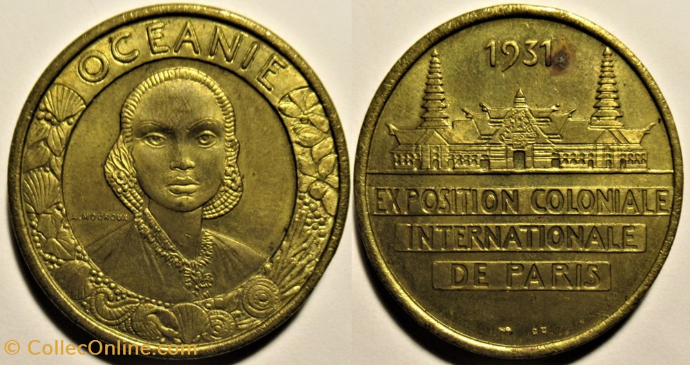 Exposition coloniale internationale 1931, Médaille Océanie medailles france exposition coloniale internationale 1931 medaille oceanie