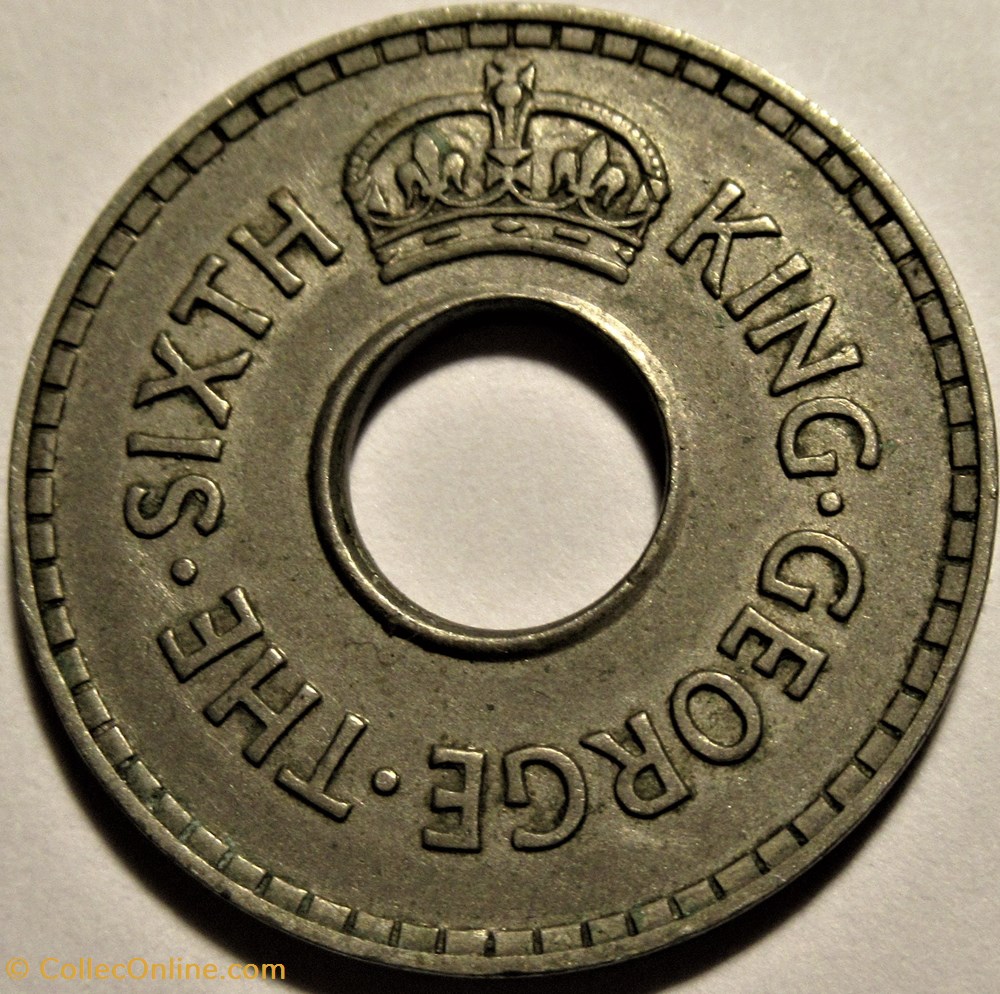 George VI - Half Penny 1950 - Fiji 2 monnaies monde iles fidji george vi half penny 1950 fiji