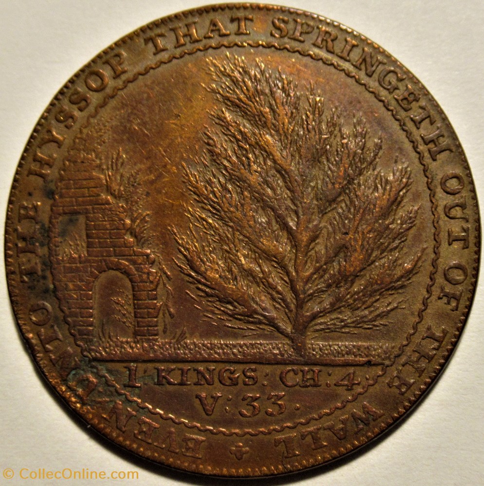 1794 HalfPenny – Bath / J. Jelly Token - Somerset, England monnaies paranumismatique jetons poids 1794 halfpenny bath j jelly token somerset england