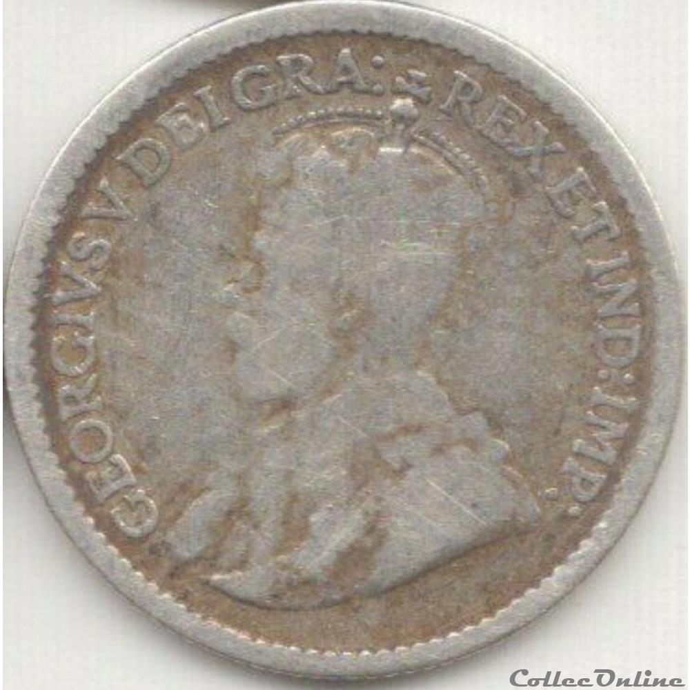 George V - 5 Cents 1912 monnaie monde canadum george v 5 cents 1912
