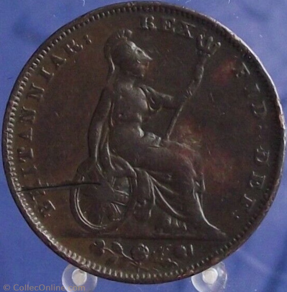 George IV - 1 Farthing 1828 Great Britain 4 monnaie monde royaume uni george iv 1 farthing 1828 great britain