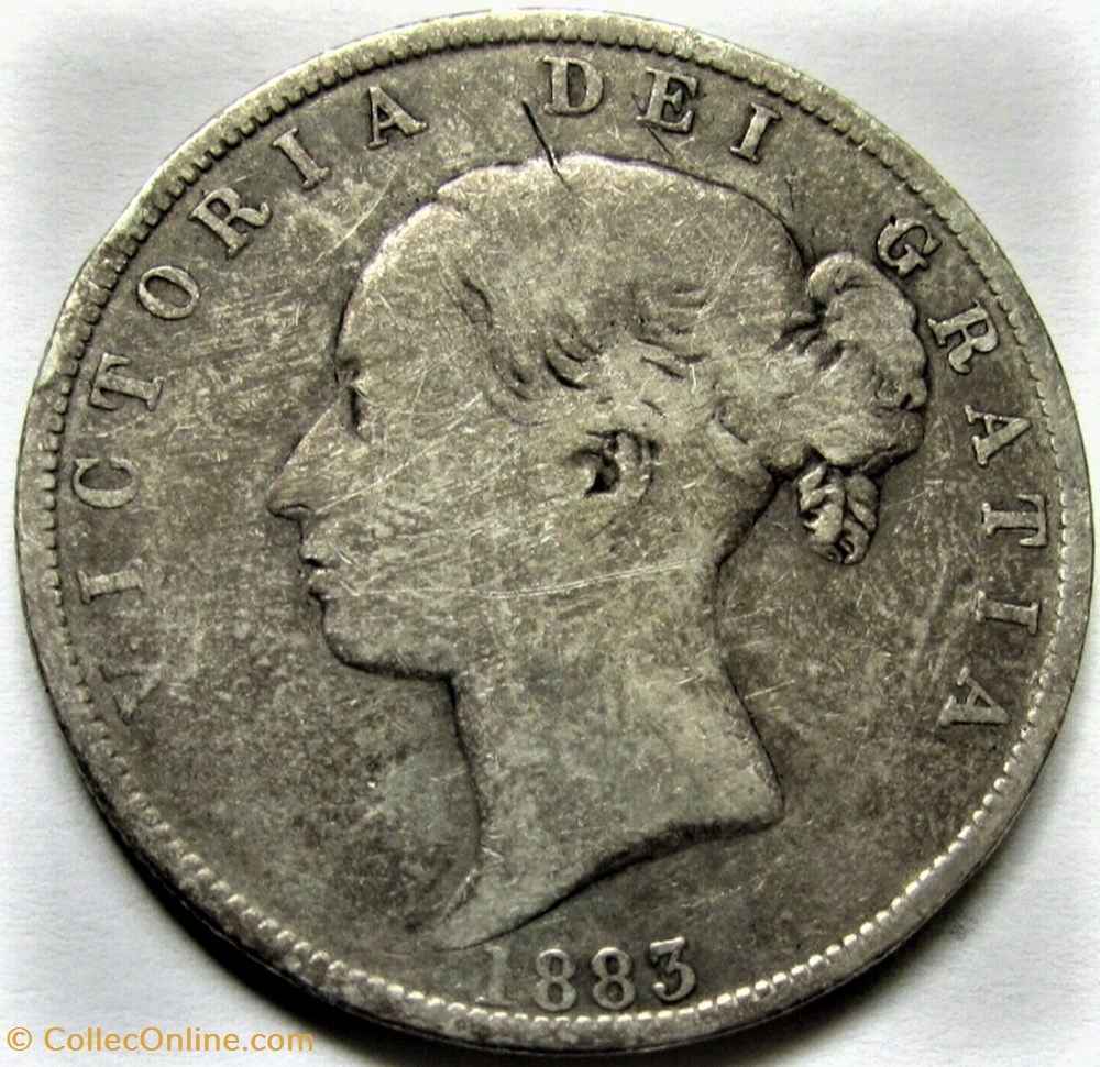 Victoria - Half Crown, 1883 - Kingdom of Great Britain 2 monnaies monde royaume uni victoria half crown 1883 kingdom of great britain