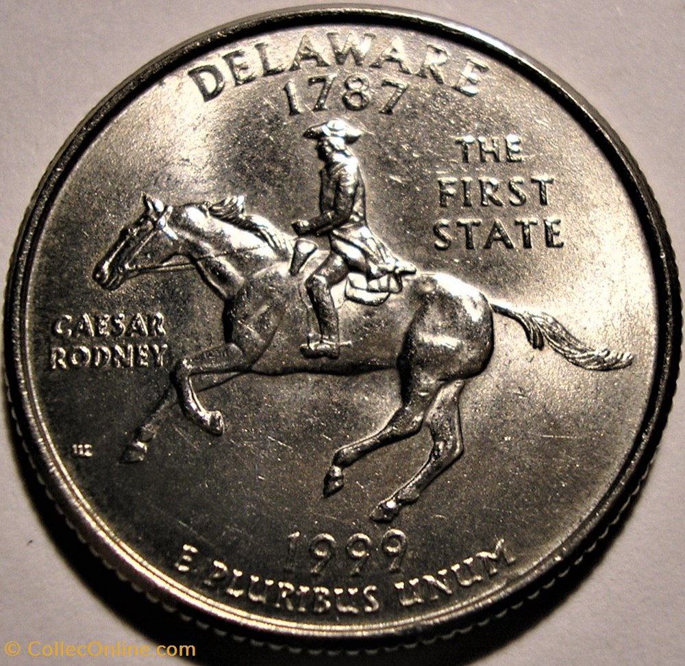1999 P Quarter Dollar - Delaware State monnaie monde etat uni 1999 p quarter dollar delaware state