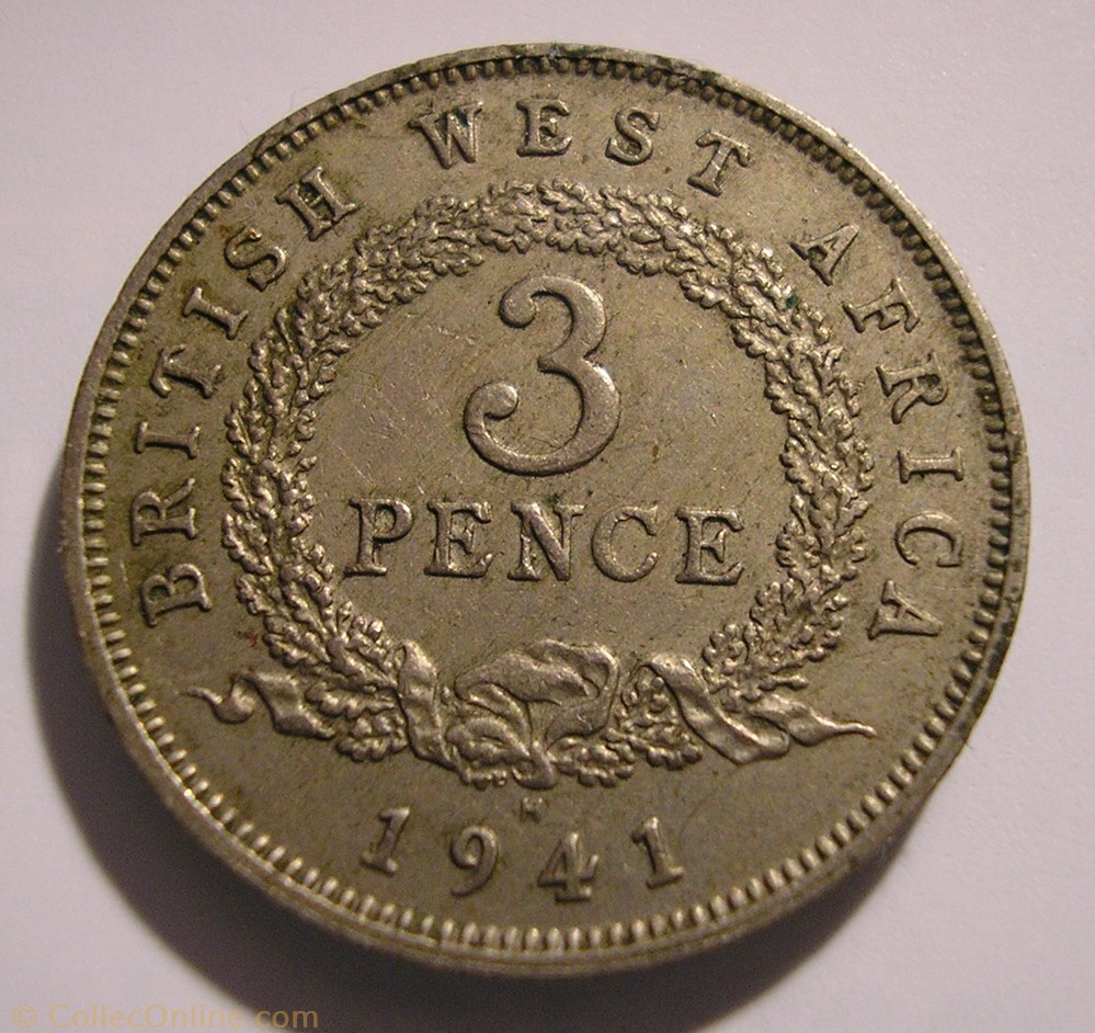 George VI - 3 Pence 1941 - West Africa monnaie monde nigerium george vi 3 pence 1941 west africa
