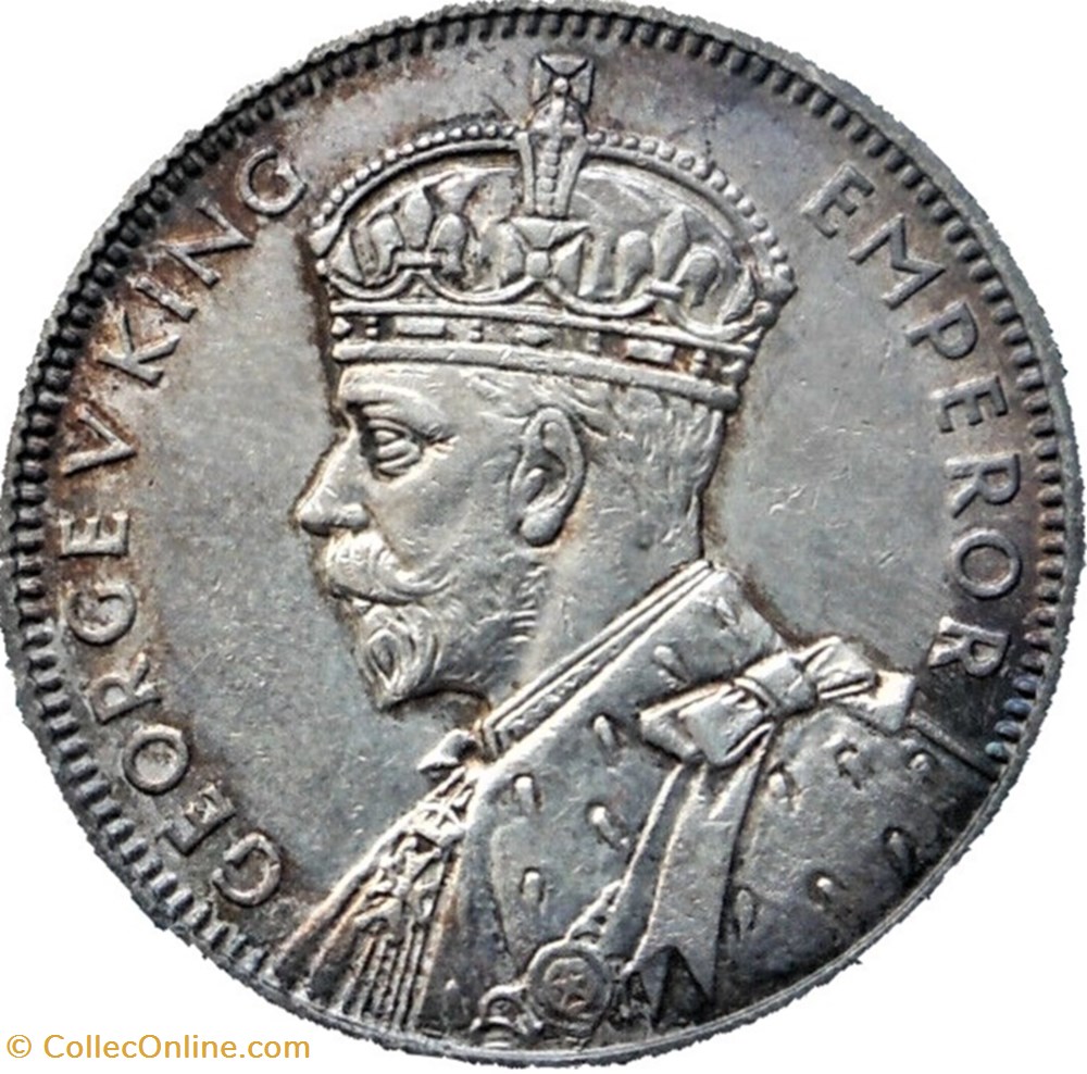 George V - Half Rupee 1934 - Mauritius monnaies monde maurice george v half rupee 1934 mauritius