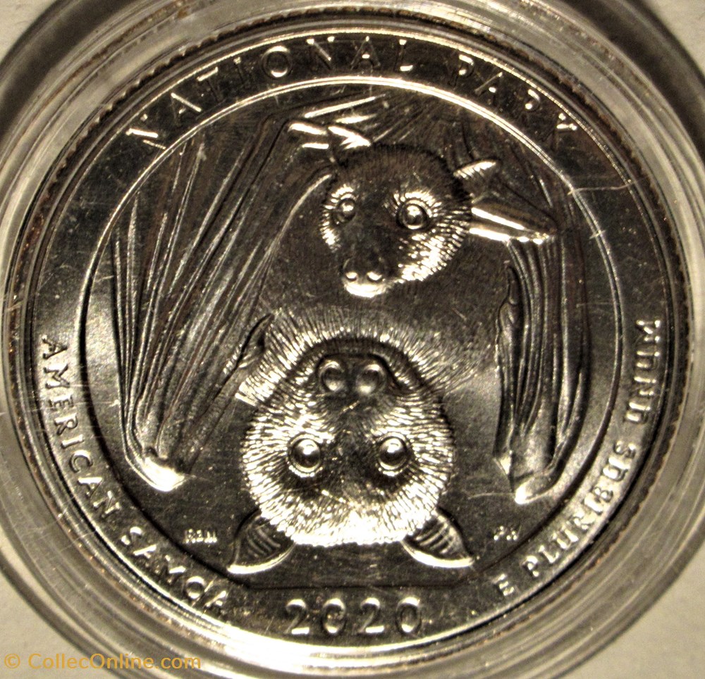 National Park of American Samoa - 2020 P Quarter Dollar - Samoa islands 2 monnaies monde etats unis national park of american samoa 2020 p quarter dollar samoa islands